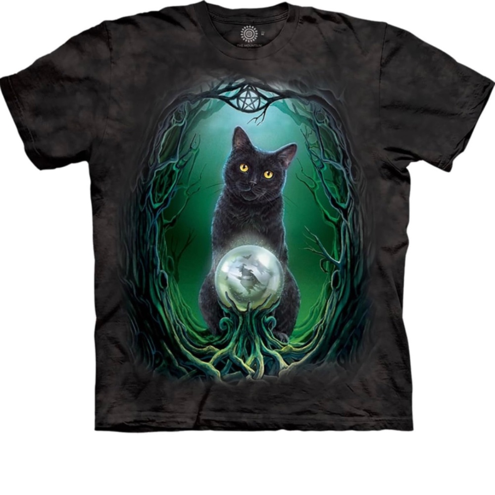 Witch Black Cat Graphic Tee